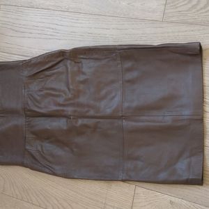 Zara leather skirt